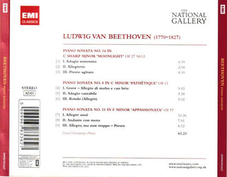Beethoven*, Daniel Chorzempa : Piano Sonatas No.14 'Moonlight', No.8 'Pathétique', No.23 'Appassionata' (CD, RM)