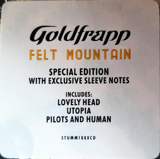 Goldfrapp : Felt Mountain (CD, Album, RE, Dig)