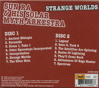 Sun Ra & His Solar Myth-Arkestra* : Strange Worlds (2xCD, Album, Comp, RE)