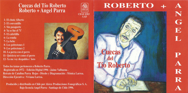 Roberto Parra y Angel Parra : Cuecas Del Tío Roberto (CD, Album)