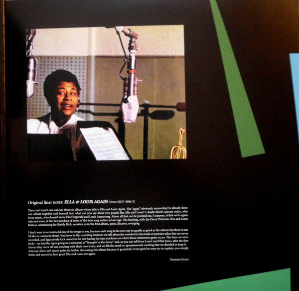 Ella Fitzgerald And Louis Armstrong : Ella And Louis Again (2xLP, Album, 180)