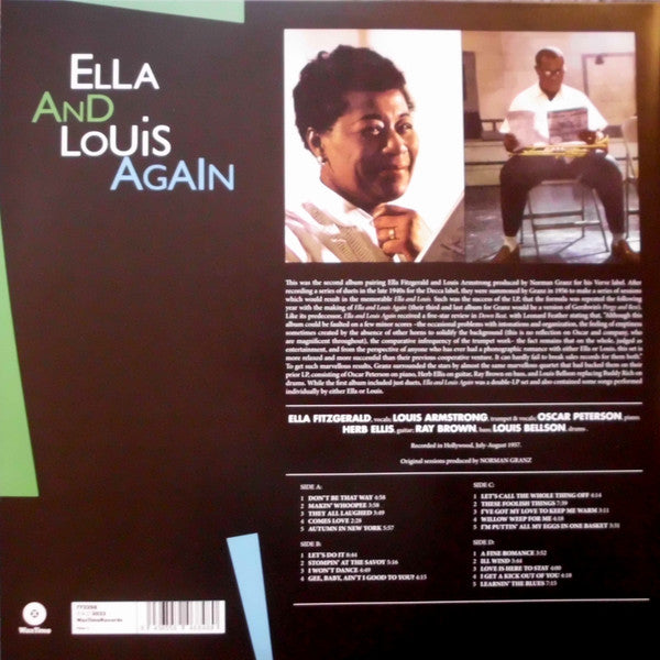 Ella Fitzgerald And Louis Armstrong : Ella And Louis Again (2xLP, Album, 180)