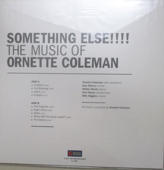 Ornette Coleman : Something Else!!!! The Music Of Ornette Coleman (LP, Album, RE, Unofficial)