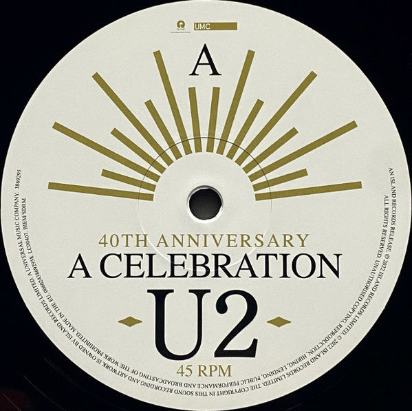 U2 : A Celebration (12", RSD, Single, Ltd, RE, 180)