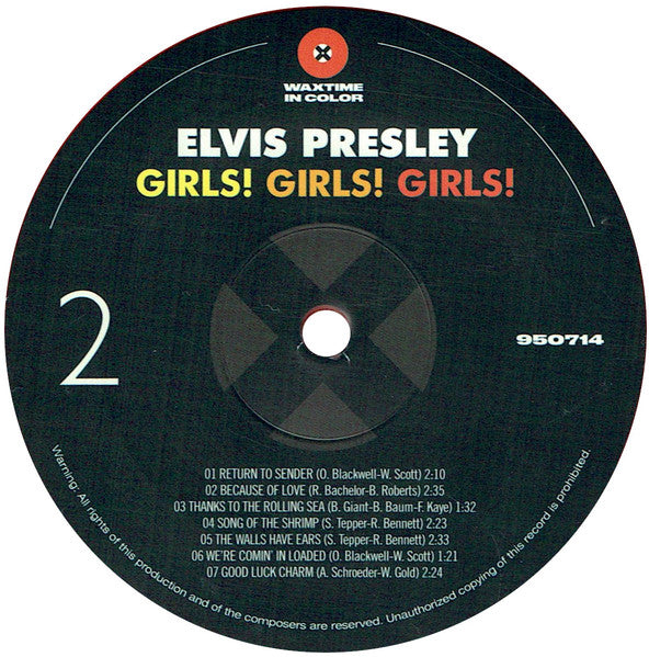 Elvis Presley : Girls! Girls! Girls! (LP, Album, Ltd, RE, Red)