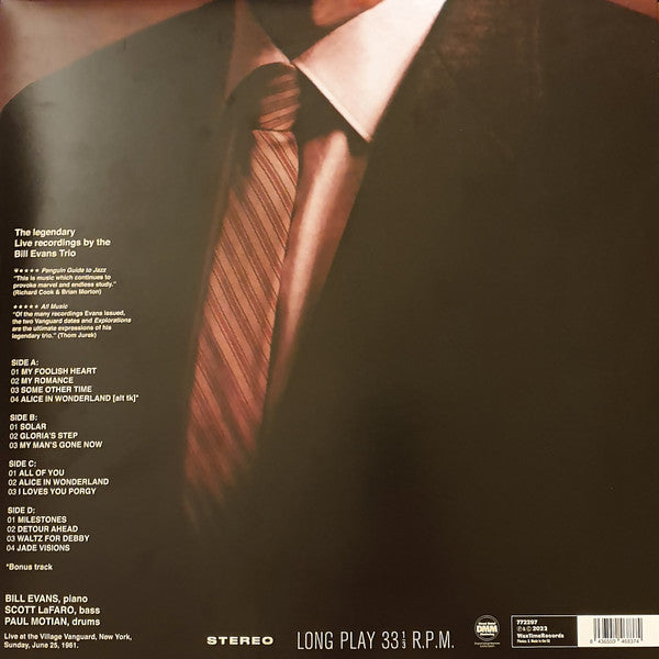 Bill Evans : The Village Vanguard Sessions (2xLP, Album, Comp, RE, RM, 180)