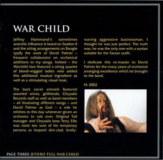 Jethro Tull : War Child (CD, Album, RE, RM, Opt)