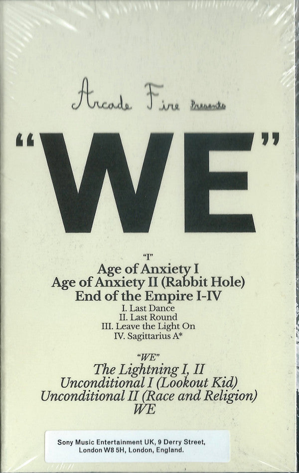 Arcade Fire : We (Cass, Album, Blu)