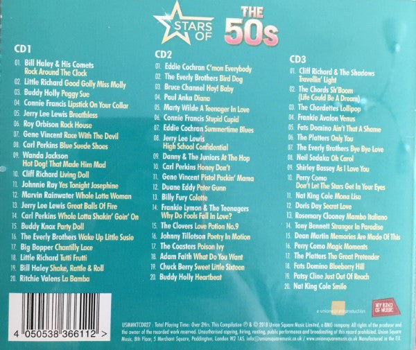 Various : Stars Of The 50s  (60 Classic Fifties Hits) (3xCD, Comp)