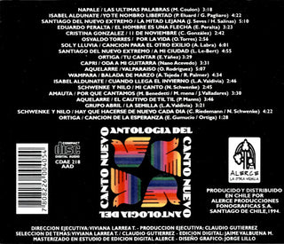Various : Antología Del Canto Nuevo (CD, Comp)
