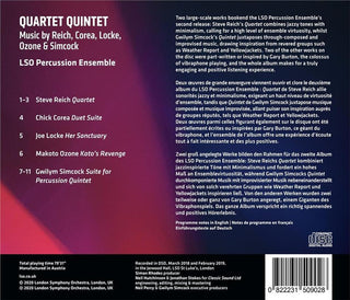 LSO Percussion Ensemble, Steve Reich, Gwilym Simcock : Quartet Quintet (CDr, Album)