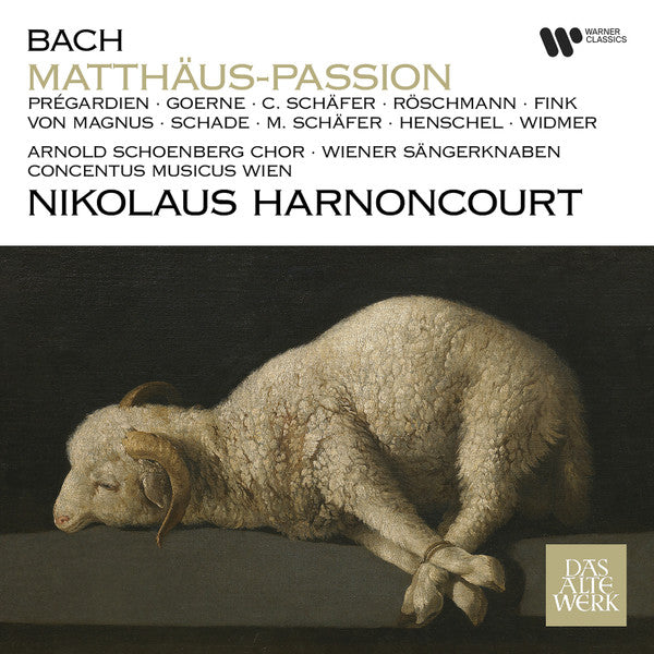 Bach* - Prégardien* · Goerne* · C. Schäfer* · Röschmann* · Fink*, von Magnus* · Schade* · M. Schäfer* · Henschel* · Widmer* · Arnold Schoenberg Chor · Wiener Sängerknaben* · Concentus Musicus Wien · Nikolaus Harnoncourt : Matthäus-Passion (3xLP, Album, 180)