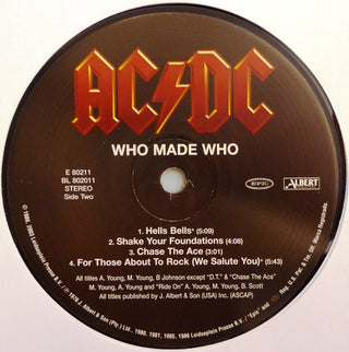 AC/DC : Who Made Who (LP, Album, Comp, RE, RM, 180)