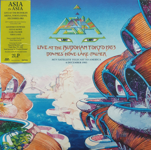 Asia (2) : Live At The Budokan Tokyo 1983 (MTV Satellite Telecast To America 6 December 1983) (2xLP, Album, Mono, RM)
