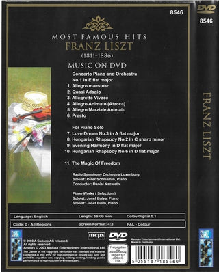 Franz Liszt : The Magic Of Freedom (DVD-V, PAL)