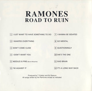Ramones : Road To Ruin (CD, Album, RE)