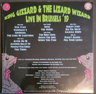King Gizzard And The Lizard Wizard : Live In Brussels 2019 (3xLP, Advance, Ltd, Neo)