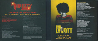 Thin Lizzy, Phil Lynott : The Boys Are Back In Town (Live At The Sydney Opera House October 1978) / Songs For While I'm Away (2xDVD-V, NTSC, Dol + CD, RM)