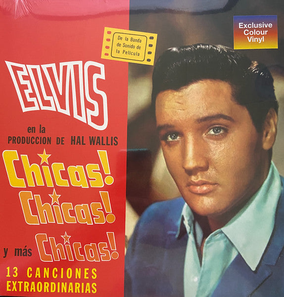 Elvis Presley : Chicas! Chicas! Y Más Chicas!  (12", Album, RE, Red)