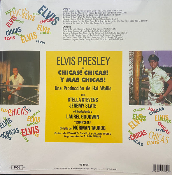 Elvis Presley : Chicas! Chicas! Y Más Chicas!  (12", Album, RE, Red)