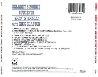 Delaney & Bonnie & Friends With Eric Clapton : On Tour (CD, Album, RE)