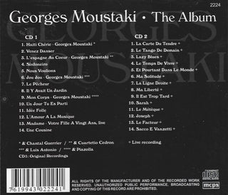 Georges Moustaki : The Album (2xCD, Comp)