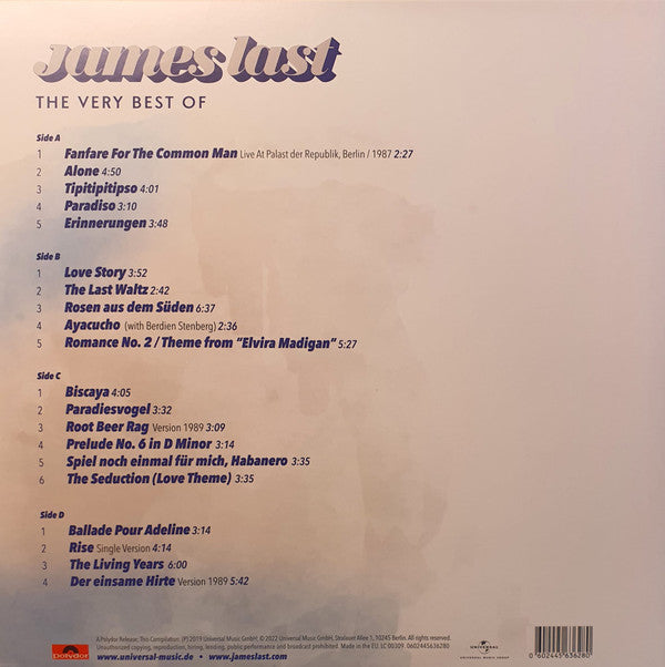 James Last : The Very Best Of (2xLP, Comp, Ltd, Blu)