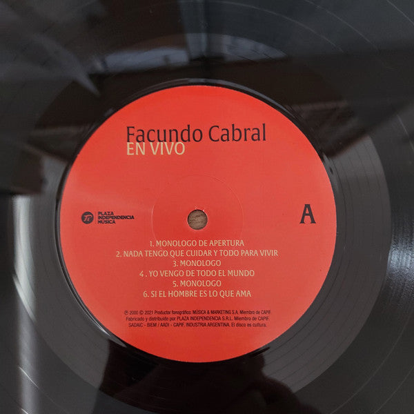 Facundo Cabral : En Vivo En La Universidad de Lima (LP, Album, Club)