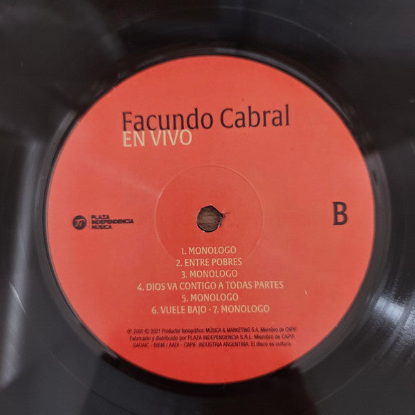 Facundo Cabral : En Vivo En La Universidad de Lima (LP, Album, Club)