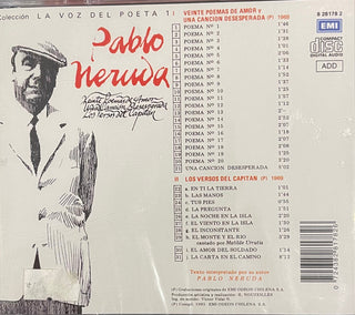 Pablo Neruda : La Voz Del Poeta Vol.1 (CD, Comp)