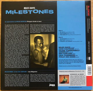 Miles Davis : Milestones (LP, Album, Ltd, RE, Blu)