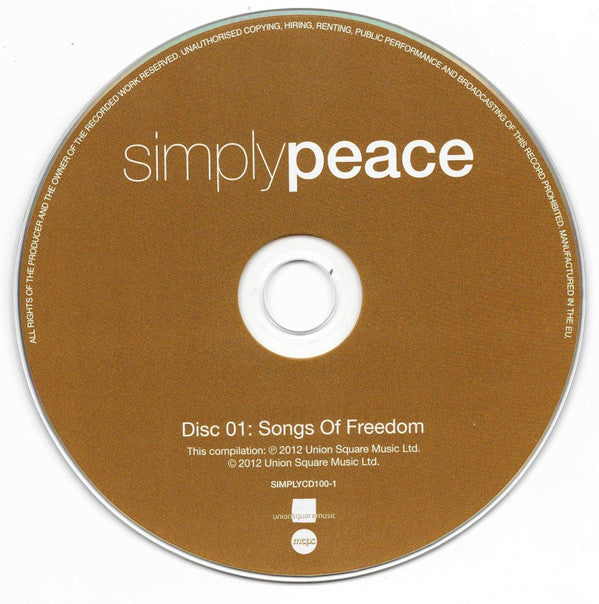 Various : Simply Peace (4 CDs Of Uplifting, Peaceful Music) (4xCD, Comp + Box, Comp)