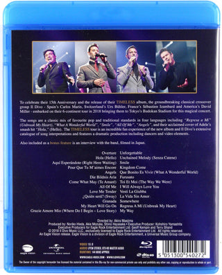 Il Divo : Timeless (Live In Japan) (Blu-ray, RE, RM, Multichannel, DTS)