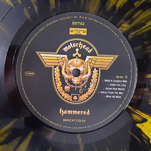 Motörhead : Hammered (LP, Album, Ltd, RE, Yel)