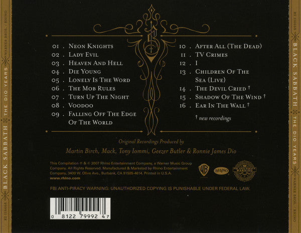 Black Sabbath : The Dio Years (CD, Comp, RE, RM)