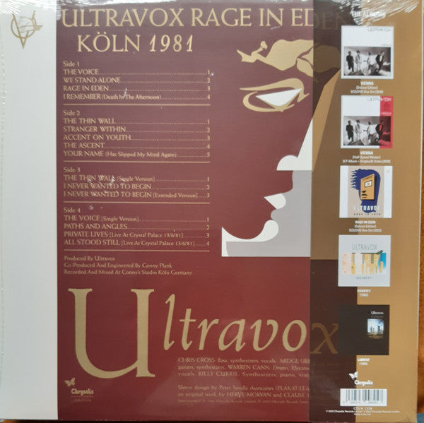 Ultravox : Rage In Eden (LP, Album, RE, RM + LP, Comp)
