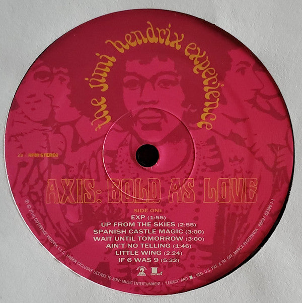 The Jimi Hendrix Experience : Axis: Bold As Love (LP, Album, RE, RM, QRP)