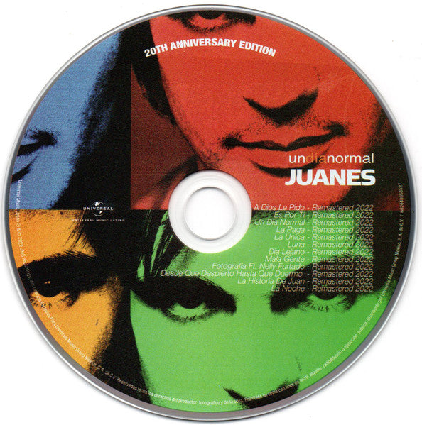 Juanes : Un Día Normal (20th Anniversary Edition) (CD, Album, RM + CD, RM)