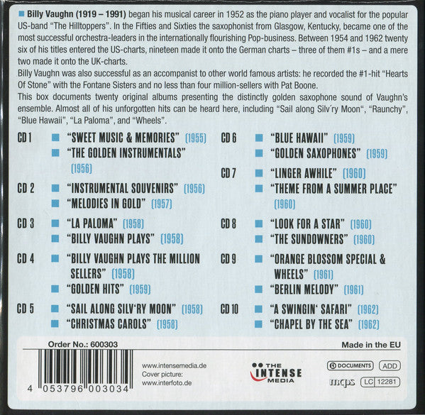 Billy Vaughn : Milestones Of A Legend (10xCD + Box, Comp)