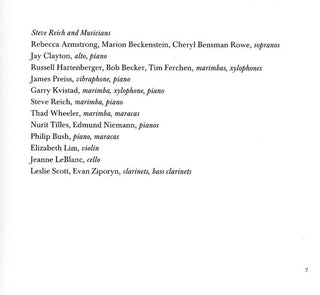 Steve Reich : Phases (A Nonesuch Retrospective) (5xCD + Box, Comp, Sli)