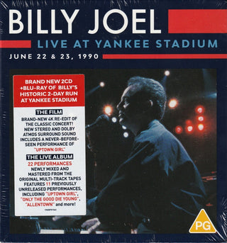Billy Joel : Live At Yankee Stadium June 22 & 23, 1990 (2xCD + Blu-ray, RE, RM, Multichannel, Dol + Album)