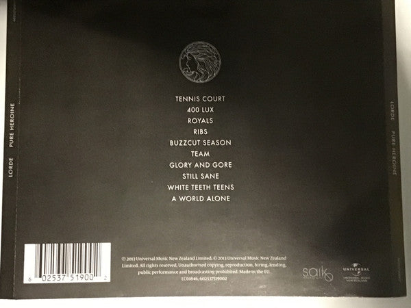 Lorde : Pure Heroine (CD, Album)