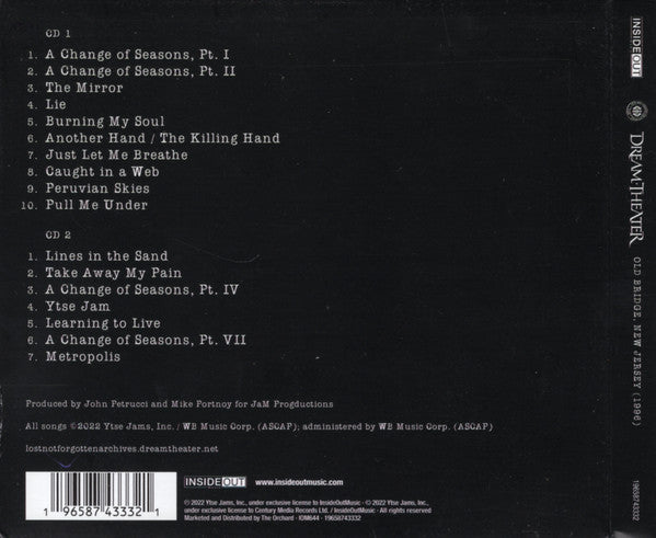 Dream Theater : Old Bridge, New Jersey (1996) (2xCD, Album, RE, S/Edition)