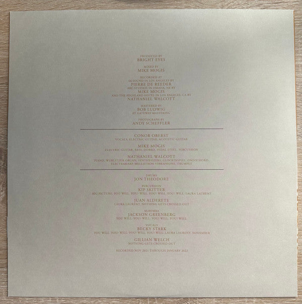 Bright Eyes : Lifted Or The Story Is In The Soil, Keep Your Ear To The Ground (A Companion) (12", EP, Ltd, Gol)