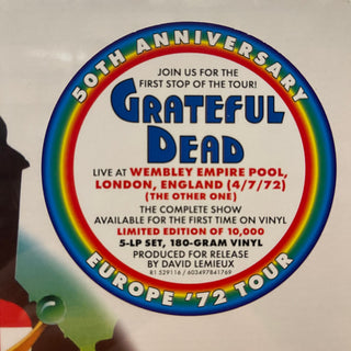 The Grateful Dead : Wembley Empire Pool, London, England 4/7/72 (5xLP, 180 + Box, Album, RSD, Ltd, RE)