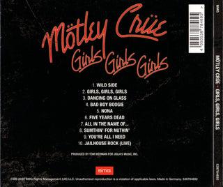 Mötley Crüe : Girls, Girls, Girls (CD, Album, RE, RM, Dig)