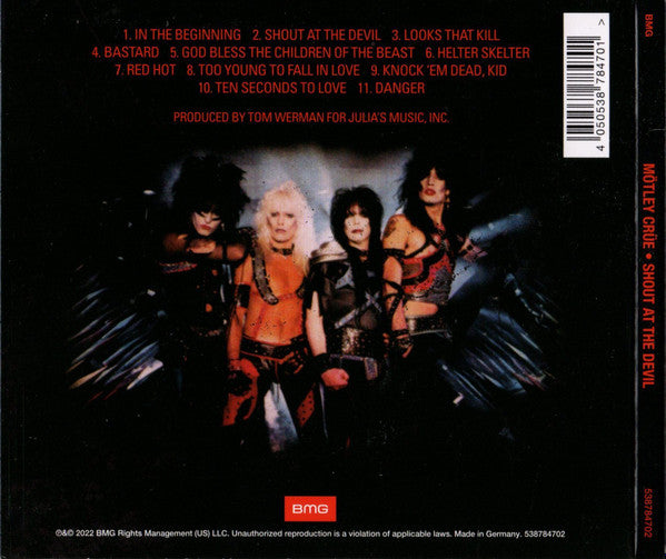 Mötley Crüe : Shout At The Devil (CD, Album, RE, RM, Dig)