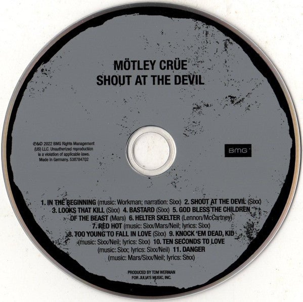 Mötley Crüe : Shout At The Devil (CD, Album, RE, RM, Dig)