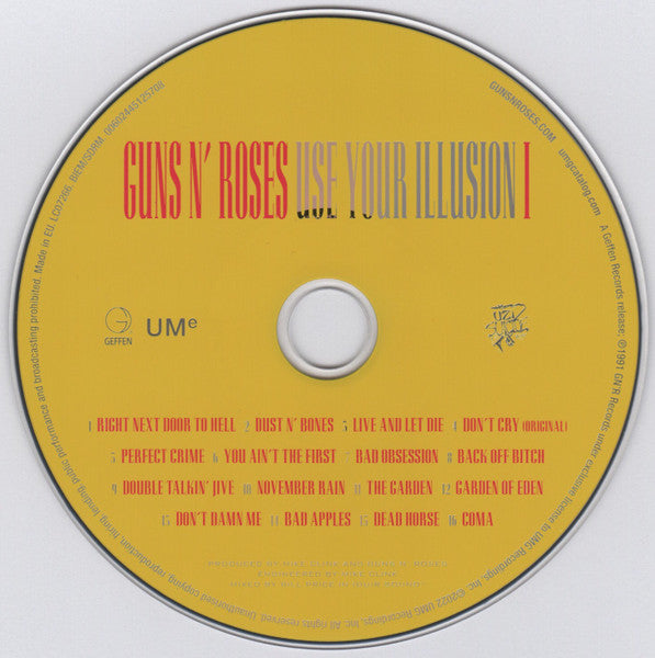 Guns N' Roses : Use Your Illusion I (CD, Album, RE, RM)