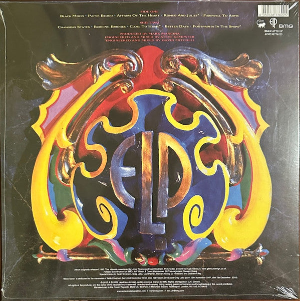 Emerson, Lake & Palmer : Black Moon (LP, Album, Ltd, Pic, RE, RM, 180)